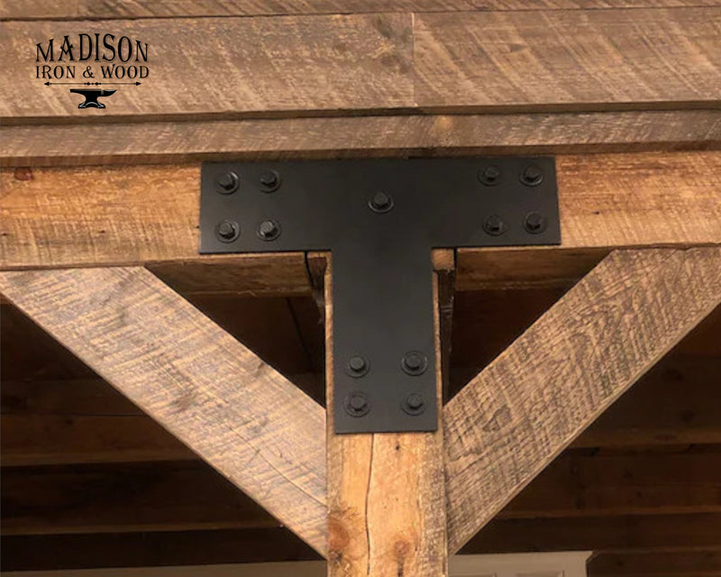 Industrial Style Brackets for 8x8 Dimensional Lumber