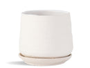Hand Rolled Pot With Attached Saucer By Plantatorem