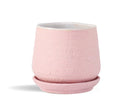 Hand Rolled Pot With Attached Saucer By Plantatorem