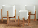 Cube with Attached Saucer By Plantatorem