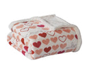 FAITH, HOPE, LOVE HOME DÉCOR Heart Throw Blanket – Ultra Soft Microplush 50"x60" | Cozy Love Theme Gift for Couch, Bed, Travel | Washable