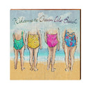 Welcome to Ocean Isle Beach Ocean Bums Sign | Real Wood Art Print