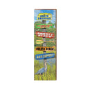 North Carolina Marsh Directional Sign | Real Wood Art Print