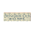 Indian Harbour Beach Sign | Wall Art Print on Real Wood