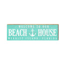 Welcome Merritt Island, Florida Sign | Wall Art Print on Real Wood
