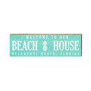 Welcome Melbourne Beach, Florida Sign | Wall Art Print on Real Wood