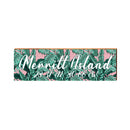 Merritt Island Latitude Longitude Sign | Wall Art Print on Real Wood
