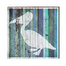 Pelican Blue Boards | Wall Art Print on Real Wood