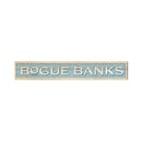 Bogue Banks Coastal Blue Sign | Wall Art Print on Real Wood