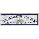 Seaside Park Tripel Shells White Latitude Longitude | Wall Art Print on Real Wood