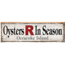 Oysters R In Season Ocracoke Island Ocracoke Island | Wall Art Print on Real Wood