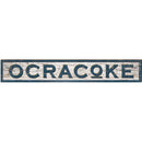 Ocracoke Shabby Sign | Wall Art Print on Real Wood
