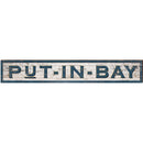 Put-In-Bay Black Sign | Wall Art Print on Real Wood