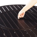 Aluminum 44-in Round Propane Fire Table with Beads, Covers and Lid