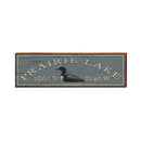 Prairie Lake Latitude Longitude Sign | Wall Art Print on Real Wood