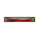 Welcome to Lake Chetek Canoe Sign | Wall Art Print on Real Wood