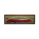 Welcome to Ten Mile Lake Canoe Sign | Wall Art Print on Real Wood