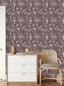Botanical Flowers and Leaves Wallpaper