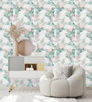 Stylish Exotic Pink Flowers Wallpaper Vogue