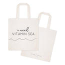 I Need Vitamin Sea Cotton Canvas Tote Bag
