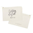 I Will Fear No Evil, Pslam 23:4 Cotton Canvas Cosmetic Bag