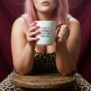 I'd Love To Be A Minimalist Gold Handle Mug | Stoneware Coffee Tea Cup | 16oz