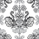 White Wallpaper with Monogram