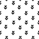 Stylish Black and White Floral Wallpaper Smart