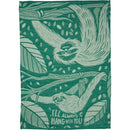 I'll Always Hang With You Sloth Dish Towel in Green | Ultra Soft and Absorbent Jacquard