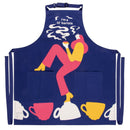 I'm A Lil' Barista Funny Cooking and Coffeemaking Apron Unisex 2 Pockets Adjustable Strap 100% Cotton | BlueQ at GetBullish