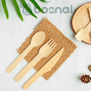 Bosnal – Wooden Disposable Cutlery Set, 6.5 inch, 100 Pcs