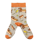 Happy HotDog Crew Length Socks
