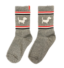 Gray Dachshund Athletic Socks