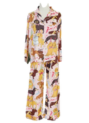 Dachshund Party Satin Pajama Set