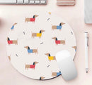 Round Dachshund Mouse Pad (8.5in / 22cm)