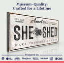 Personalized She Shed Sign XVII