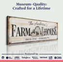 Personalized Rustic Farmhouse Sign