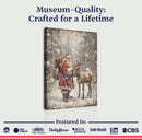 Vintage Woodland Santa Christmas Wall Art II