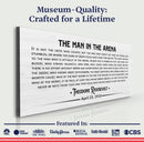 The Man In The Arena Sign