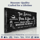 Personalized Rustic Pool And Bar Sign II