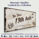 19th Hole Golf Personalized Sign III