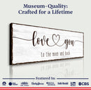 Love You To The Moon And Back Sign III