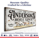 Personalized Horse Ranch Sign II