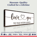 Love You To The Moon And Back Sign II