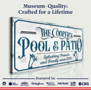 Personalized Pool Bar Sign
