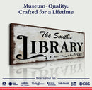Personalized Library Sign III