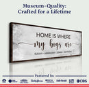 Home Is Where My Boys Are Sign II