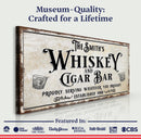 Personalized Whiskey and Cigar Bar Sign