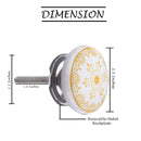 Mascot Hardware Camellia 1-4/7 in. Yellow Flower Cabinet Knob (Pack of 10)