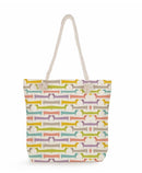 Dachshund Design Beach Bags